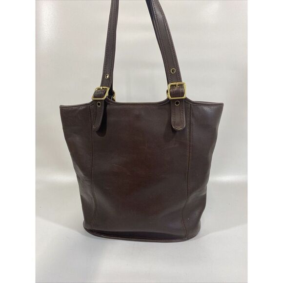 Coach Handbags - Vintage Coach Leather Legacy Bucket Shoulder Bag Purse Large Brown 13” x 15”